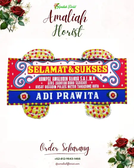 Papan Bunga Ucapan Selamat Sered